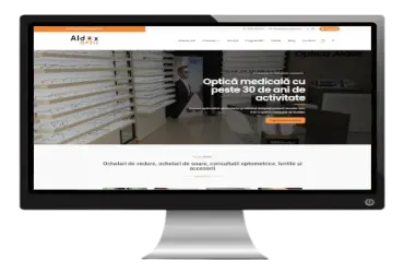 Dezvoltarea unui site de prezentare pentru Aldox Optica.