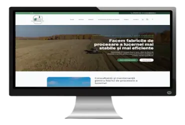 Dezvoltarea unui site de prezentare pentru consultanță și mentenanță pentru fabrici de procesare a lucernei