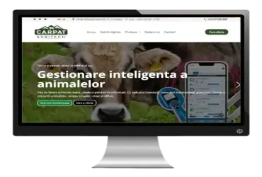 Dezvoltarea unei site de prezentare pentru gestionarea digitală a fermelor de bovine și ovinelor