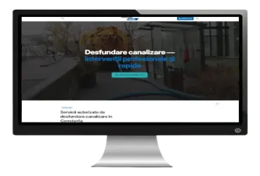 Site de prezentare pentru servicii de desfundare canalizare