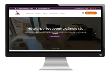 Dezvoltarea unui site de prezentare pentru hotel canin din Pitești.