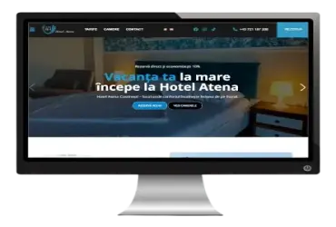 Dezvoltarea unui site de prezentare pentru Hotel Atena, cazare în Costinești.
