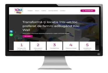 Dezvoltarea unui site de prezentare pentru stație multimedia cu jocuri educative pentru copii.