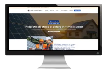 Dezvoltarea unui site de prezentare pentru instalații electrice și solare în Timiș și Arad.