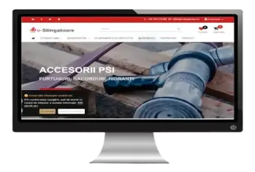 Dezvoltarea unui magazin online pentru stingătoare de incendiu, accesorii și echipamente de protecție.