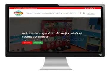 Catalog de produse pentru aparate interactive de jucării și mașinuțe mecanice.