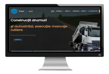 Site de prezentare pentru firmă de construcții drumuri și marcaje rutiere.