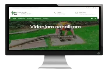 Dezvoltarea unui site de prezentare pentru servicii de vidanjare și desfundare canalizare.