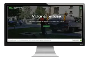 Dezvoltarea unui site de prezentare pentru servicii complete de vidanjare fose septice în București.